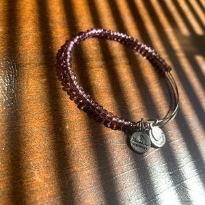 Alex and Ani energy purple bracelet